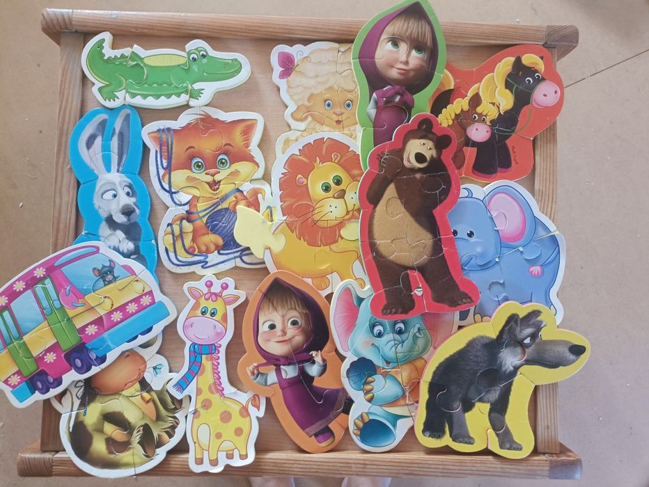 М'які пазли. Пазли для найменших. 3D пазли