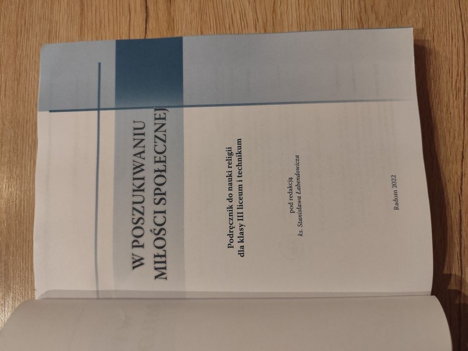 Religia. W poszukiwaniu miłości społecznej kl.3 LO