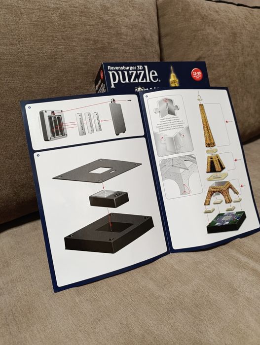 3D-пазл-нічник Ravensburger Нічна Ейфелева вежа виробник Німеччина