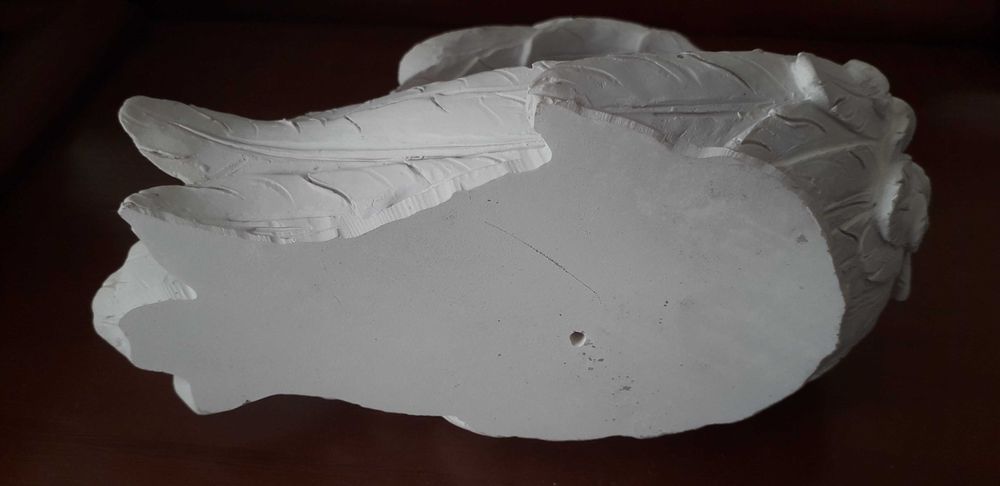 Bebé angelical, a dormir, em gesso (pequeno)