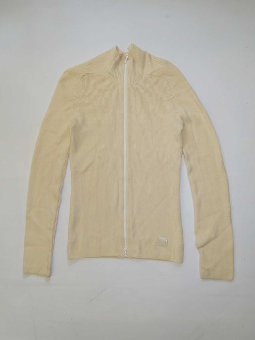 Louis Vuitton delikatny wełniany sweter kardigan na zamek damski M