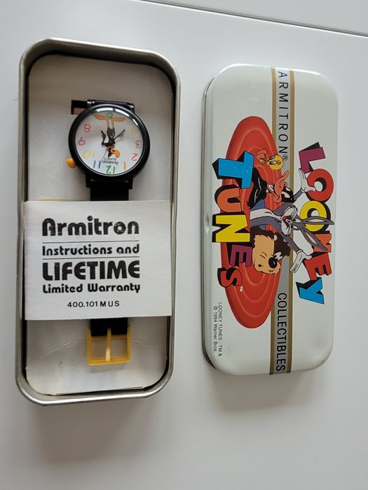 ARMITRON LOONEY TUNES kolekcjonerski zegarek naręczny oryginał komplet