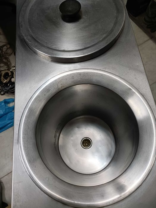 Leiteira elétrica dupla industrial em inox
