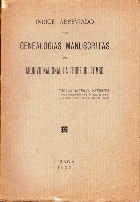 Índice abreviado das genealogias manuscritas do A.N. Torre do Tombo