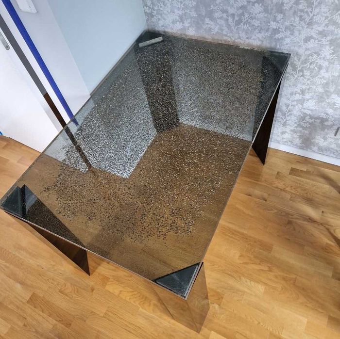 Stół szklany 120 cm x 80 cm