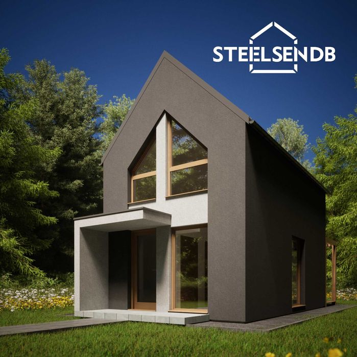 Domek całoroczny STODOŁA 47,4m2 na konstrukcji stalowej