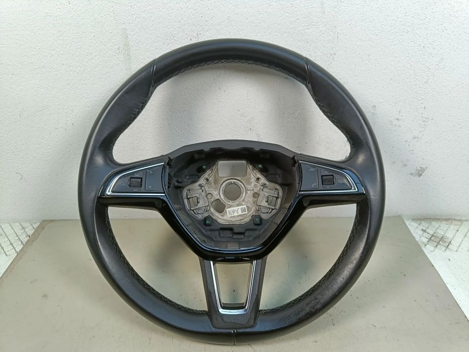 Kierownica Skoda Kodiaq Karoq Superb 3 Octavia III Skóra Scala Multifunkcyjna Skóra 3V0419091L