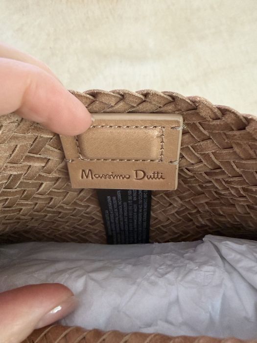 Сумка плетена massimo dutti