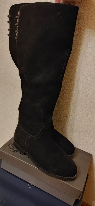 Сапоги жіночі замшеві 37р єврозима