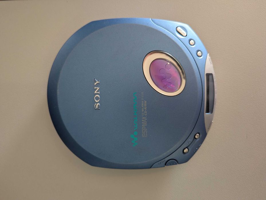 Sony CD Walkman D-E350 azul-petróleo, ESP Max