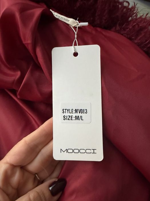 Шуба бордо штучна лама Moocci