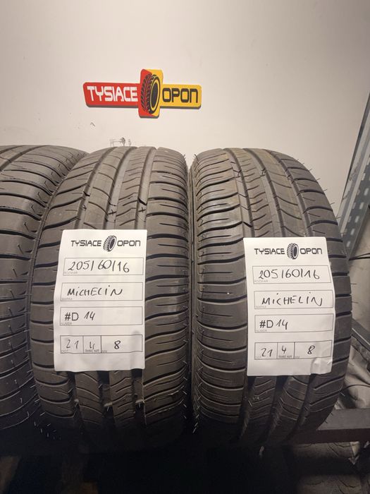 Opony letnie demo 205/60/16 michelin energy saver dot 2021