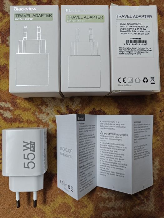 Зарядний пристрій Blackview USB- С Adapter 55W