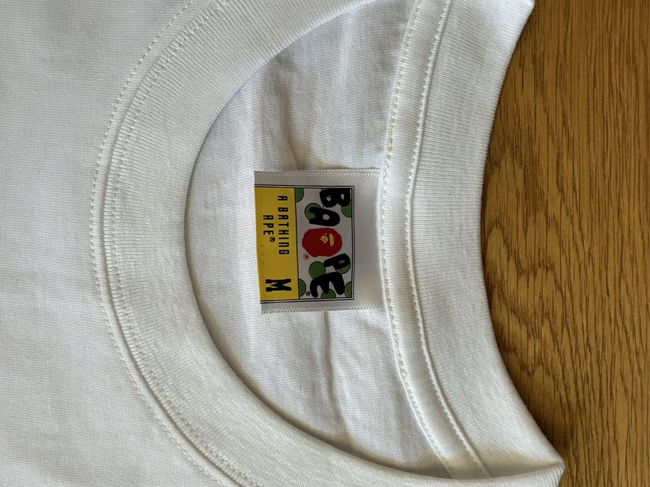 Koszulka Bathing Ape biało różowa