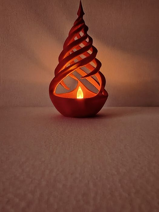 Árvore de Natal Vermelha com vela Led incluida