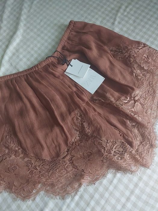 Nowe szorty koronka zara 38M