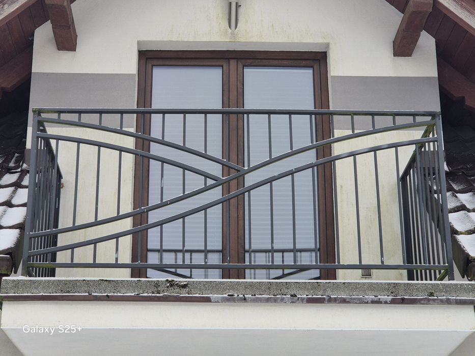 Balustrada zewnętrzna ocynkowana i malowana