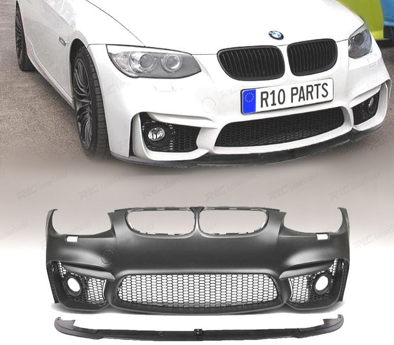 PARA-CHOQUES FRONTAL BMW E92 E93 06-10 LOOK M4 + SPOILER LIP