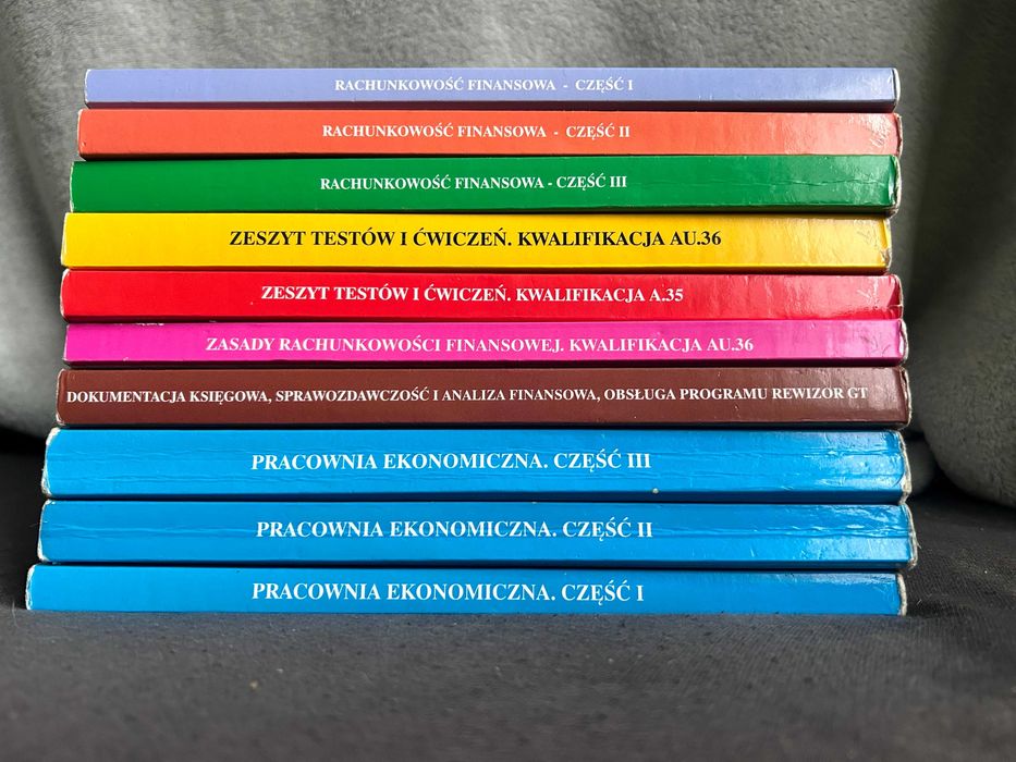 zestaw podręczników do szkół ekonomicznych - finanse i rachunkowość