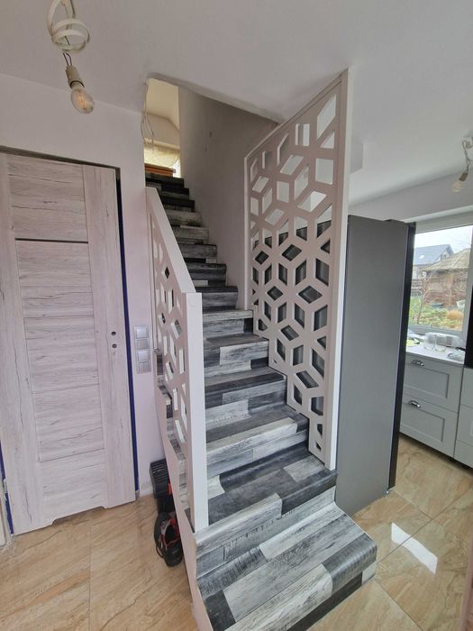 Nowoczesna schodowa poręcz barierka loftowa balustrada BEZ ZALICZKI