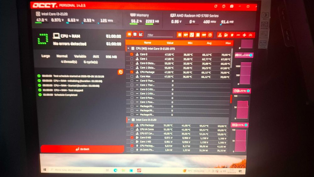 Płyta ASUS P8P67-M PRO + i3-2120 + chłodzenie + I/O nr 0684