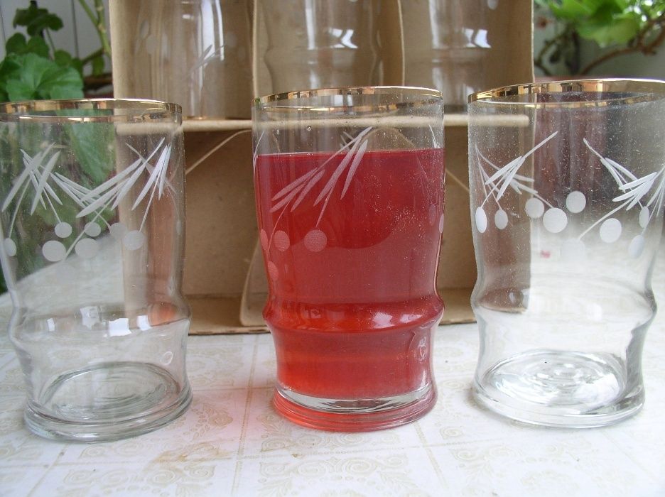 набор стаканов стеклянных 6 шт