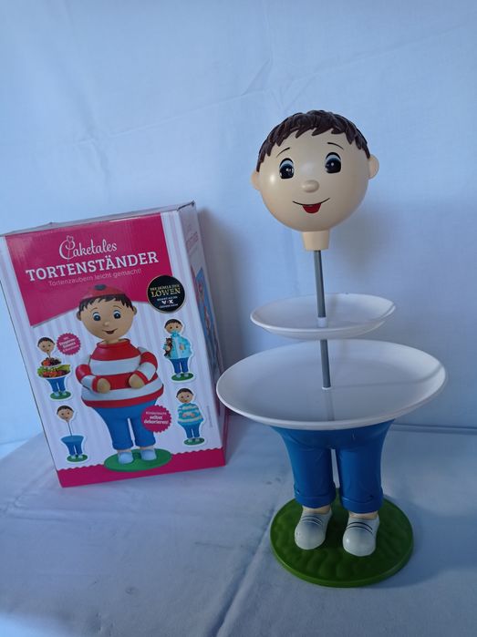 Stojak chłopczyk na tort, ciasto, owoce, słodkości na imprezy