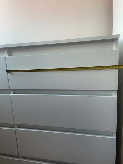 Komoda biala 8 szuflad