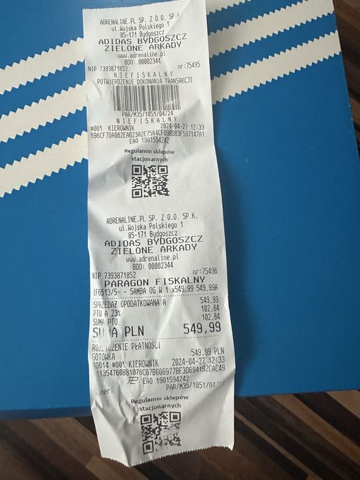 Adidasy samba rozmiar 38 adidas