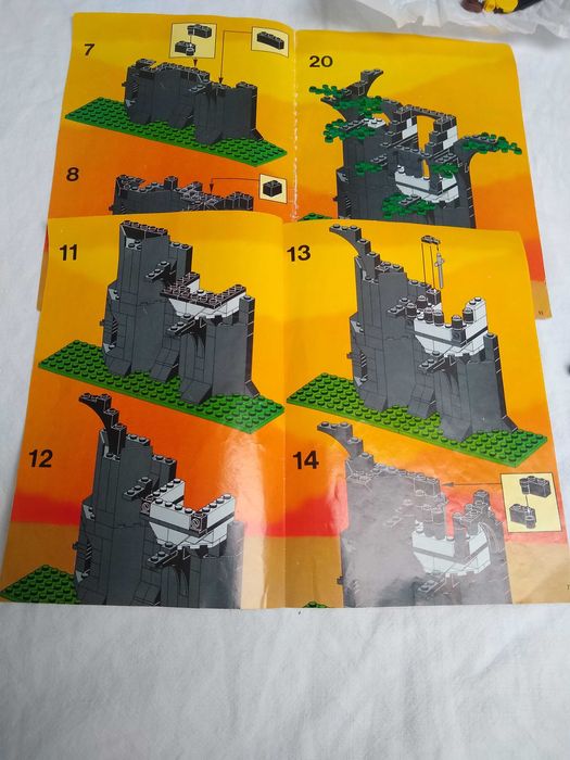 Rok 1988 Lego 6054 Forestmen's Hideout Robin Hood Castle Instrukcja Zamek Kryjówka