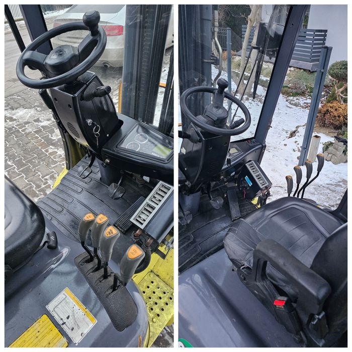 Wózek widłowy HELI 1.8t triplex 4.7m 4 sekcje Kabina LPG 3627h 2012r