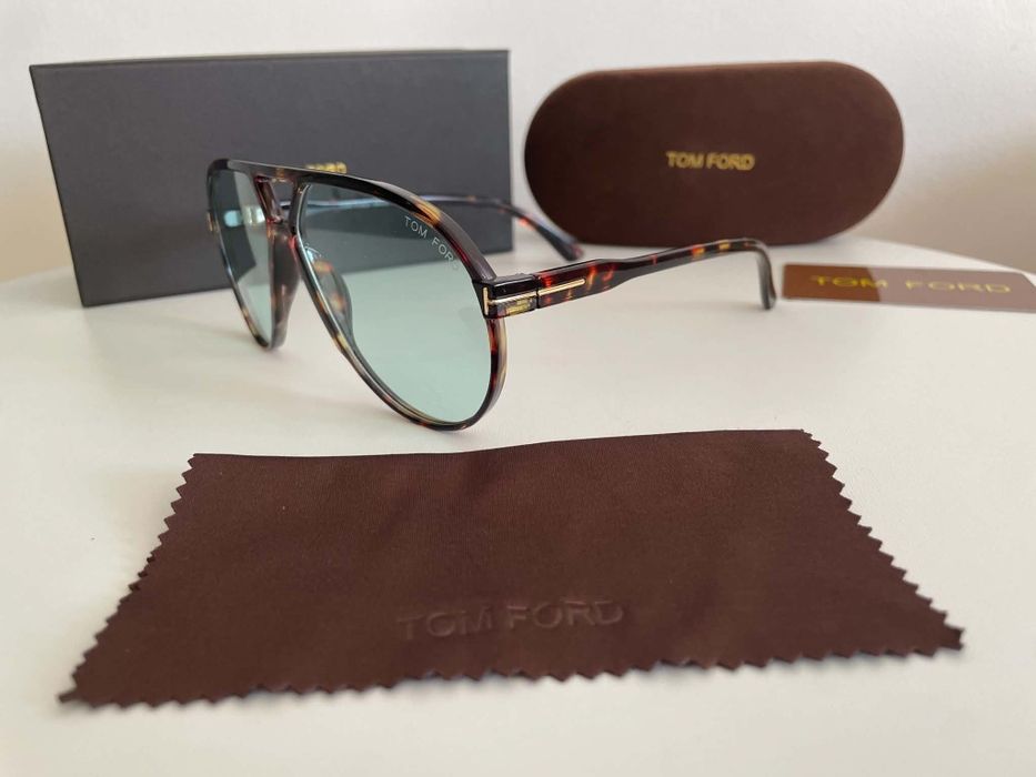 Okulary Tom Ford Miętowa soczewka