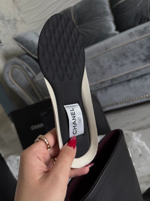 Черные Резиновые сапоги Chanel 36, 37, 38, 39, 40