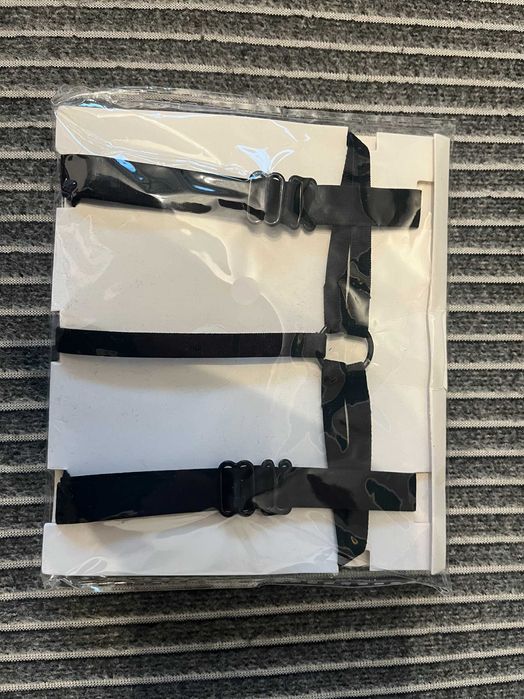 Ozdobne ramiączka do biustonoszów czarne