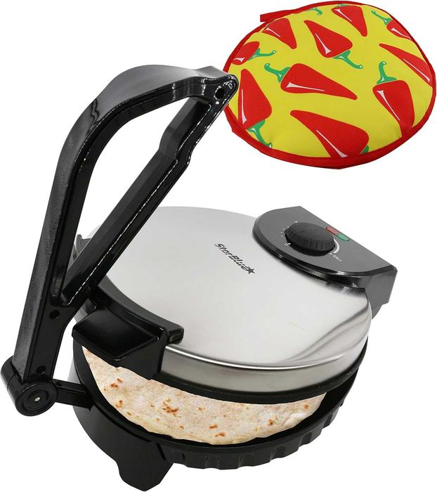 25 cm Roti Maker firmy StarBlue z ogrzewaczem do naleśników, maszyna elektryczna do chapati, tortilli, chleba pita