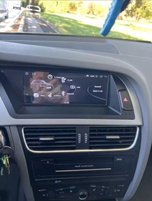 Rádio Audi A5 Android 14 com GPS 4/64GB RAM/ROM (Novo)