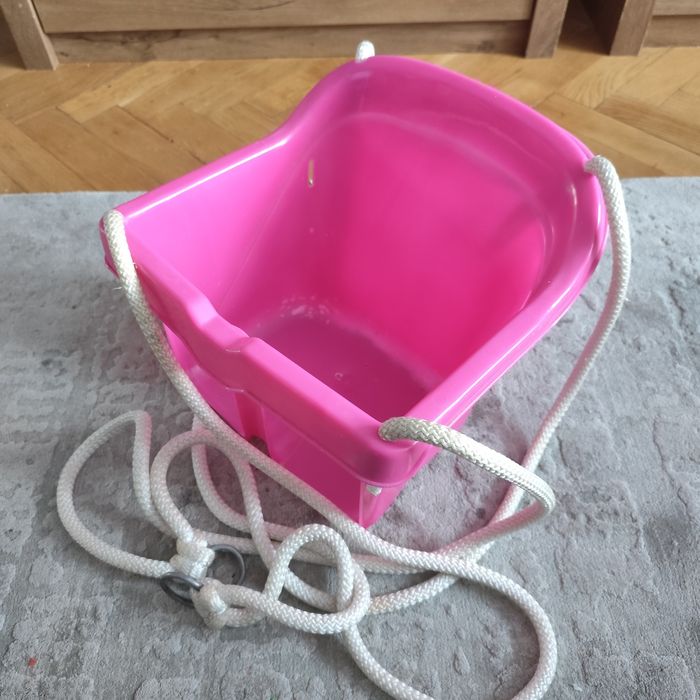 Huśtawka dla dzieci do powieszenia różowa