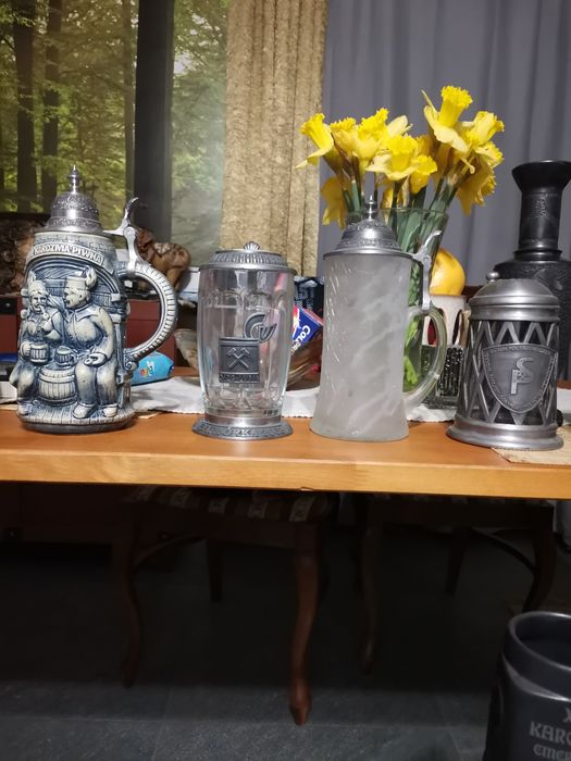 Kufle porcelana, szkło, węgiel kamienny