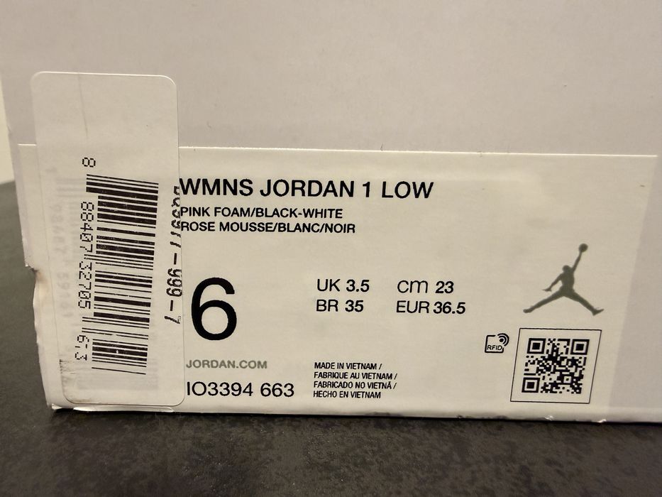 Nike WMNS Jordan 1 Low 36,5 prosto z salonu nowe