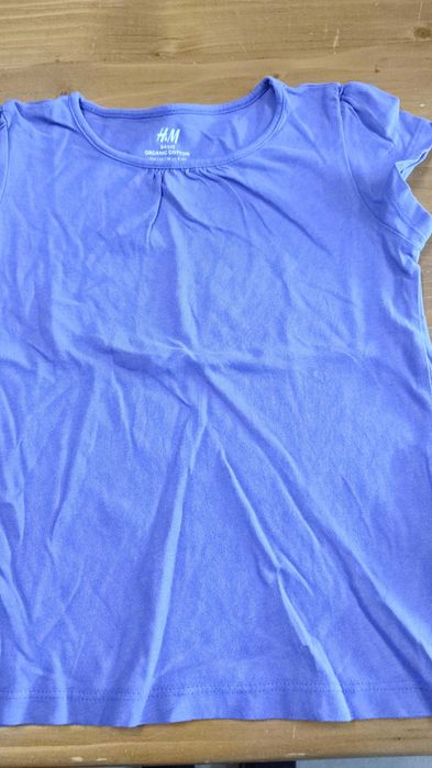 Bluzeczka dziecięca w kolorze fioletu H&M rozm 110/116