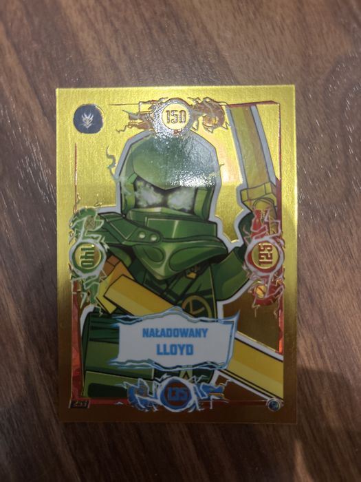 Karta złota lego ninjago tcg9 naładowany lloyd