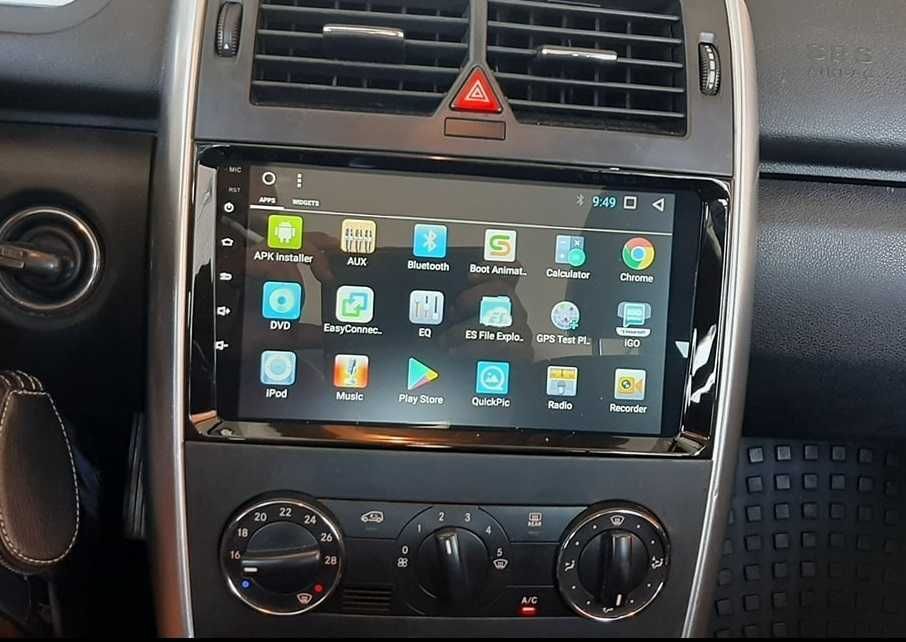 Rádio 2DIN 9" [4+64GB] MERCEDES • A180 (W169) • B180 (W245) • Android