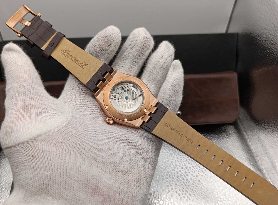 Śliczny zegarek Ingersoll Broadway Automatic dual time, moon phase