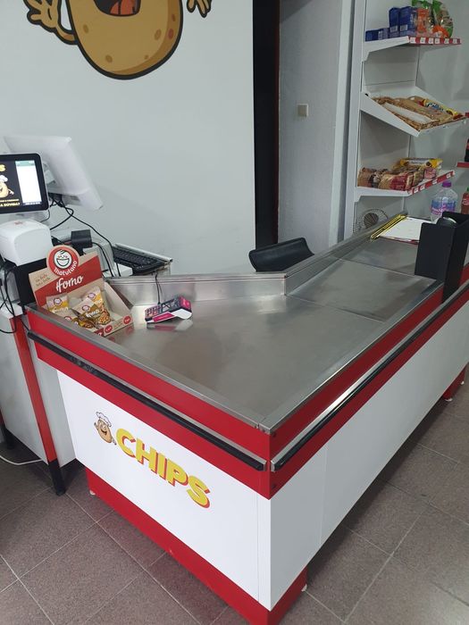 Balcão-caixa de supermercado