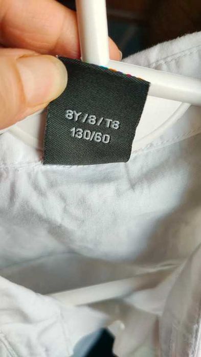 Biała koszula z krótkim rekawem Coccodrillo 122-128