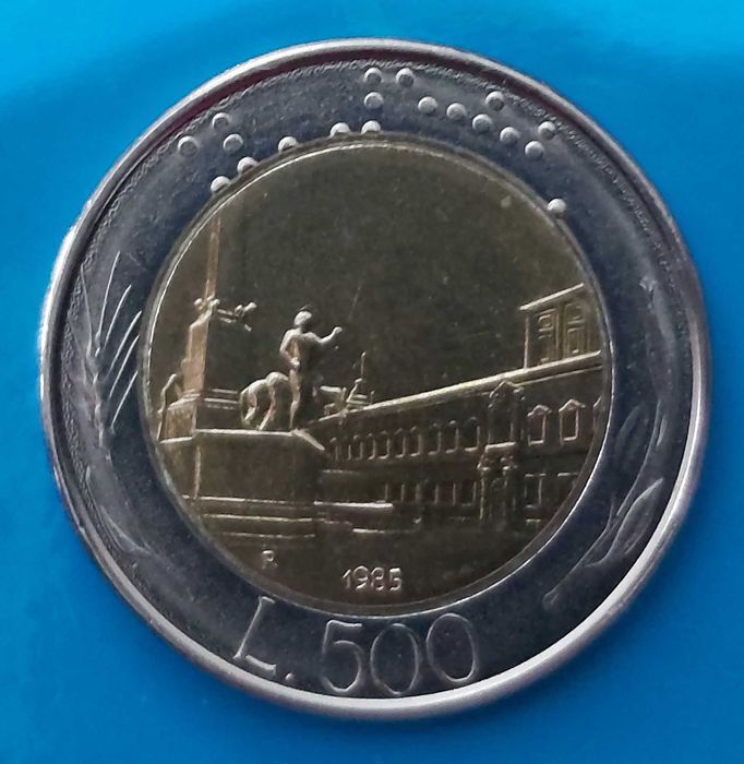 500 Liras de 1985, Republica Italiana