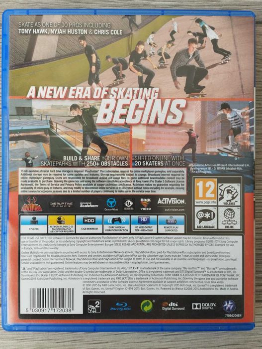 Gra Tony Hawk's Pro Skater 5 PS4/PS5 Playstation