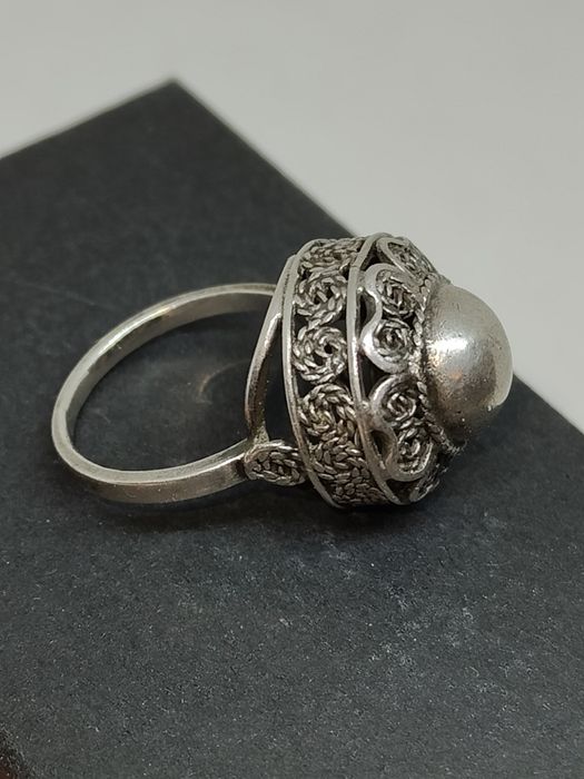 Pierścionek Imago Artis, srebro PRL