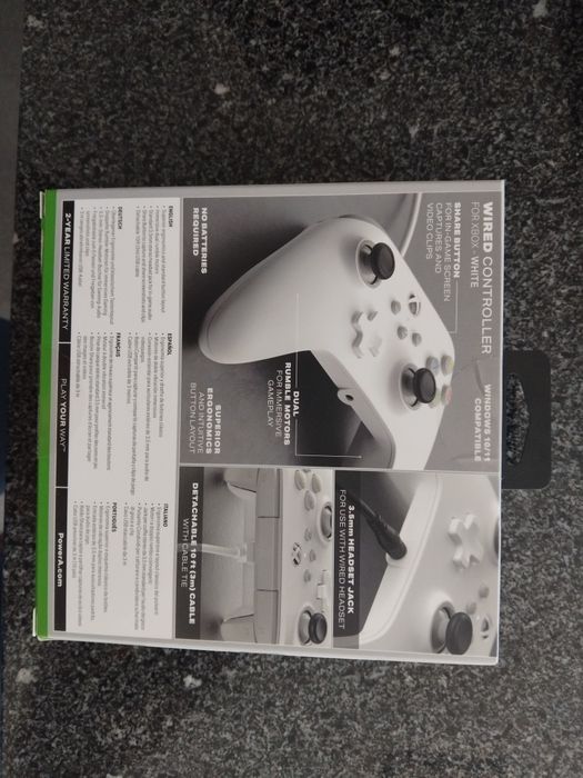 Xbox Series Xbox One PC Comando PowerA
Xbox One 
PC Windows 10 / 11

PowerA
Comando Novo 
Com Fio

Envio por correio 
Entrego em Alhandra