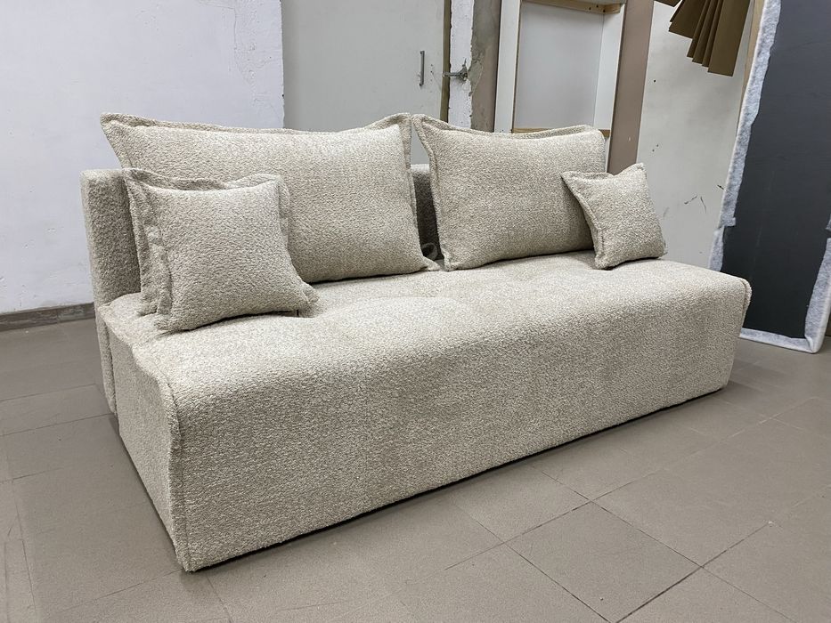 Kanapa z funkcją spania i pojemnikiem na pościel  kolor beż